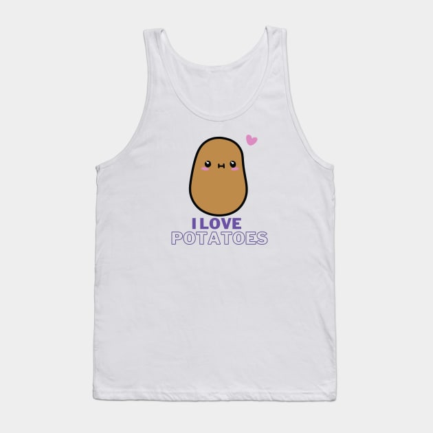 I Love Potatoes! Tank Top by Random Prints